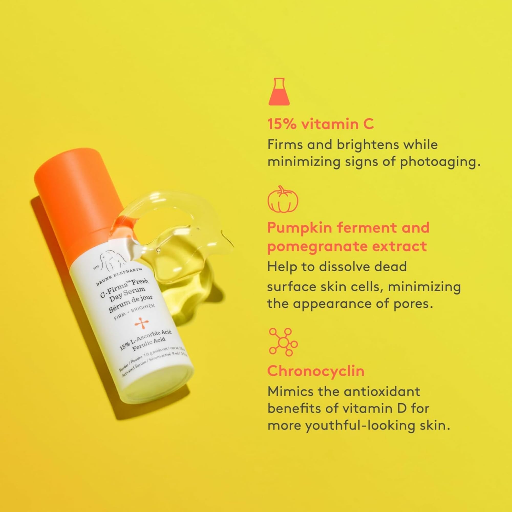 Drunk Elephant Hydra and the Bright Travel Duo – C-Firma 9 ml + B-Hydra 8 ml