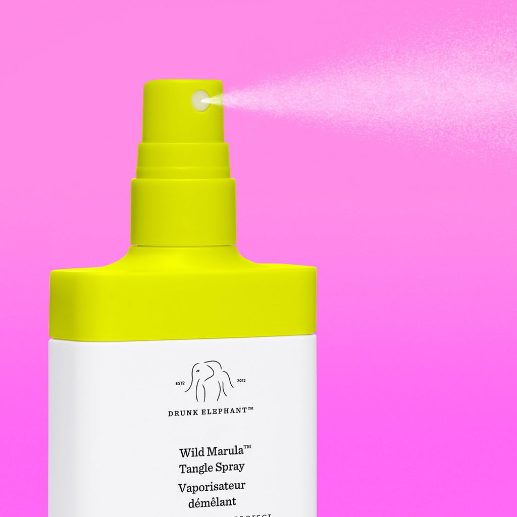 Drunk Elephant Wild Marula Tangle Spray – Detangler & Heat Protectant, 120 ml