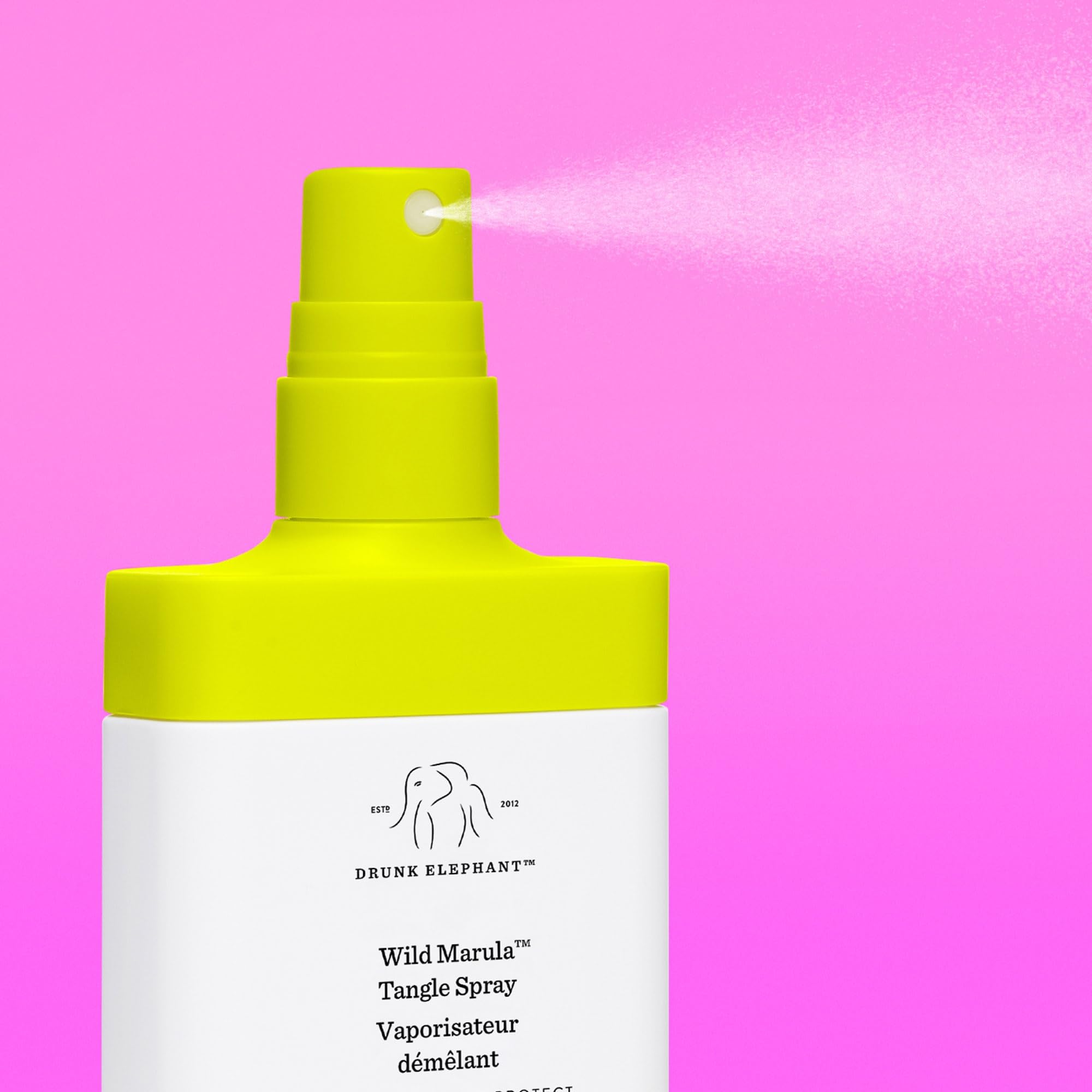 Drunk Elephant Wild Marula Tangle Spray – Detangler & Heat Protectant, 120 ml
