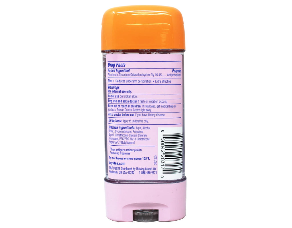 Dry Idea Advanced Dry Unscented Antiperspirant & Deodorant C | Fragrance-Free Sweat Protection