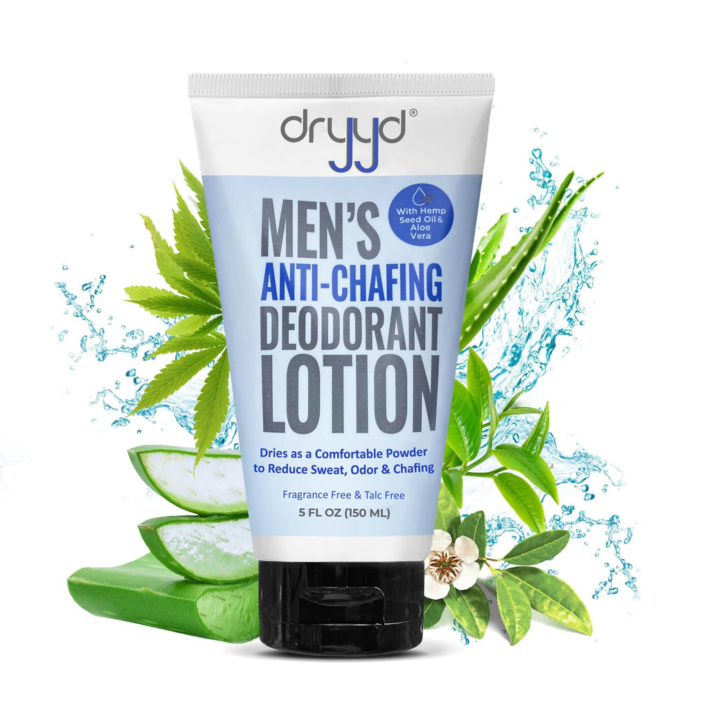 DRYYD Ball Deodorant for Men – Aluminum-Free, Talc-Free Chafing Cream (5oz)