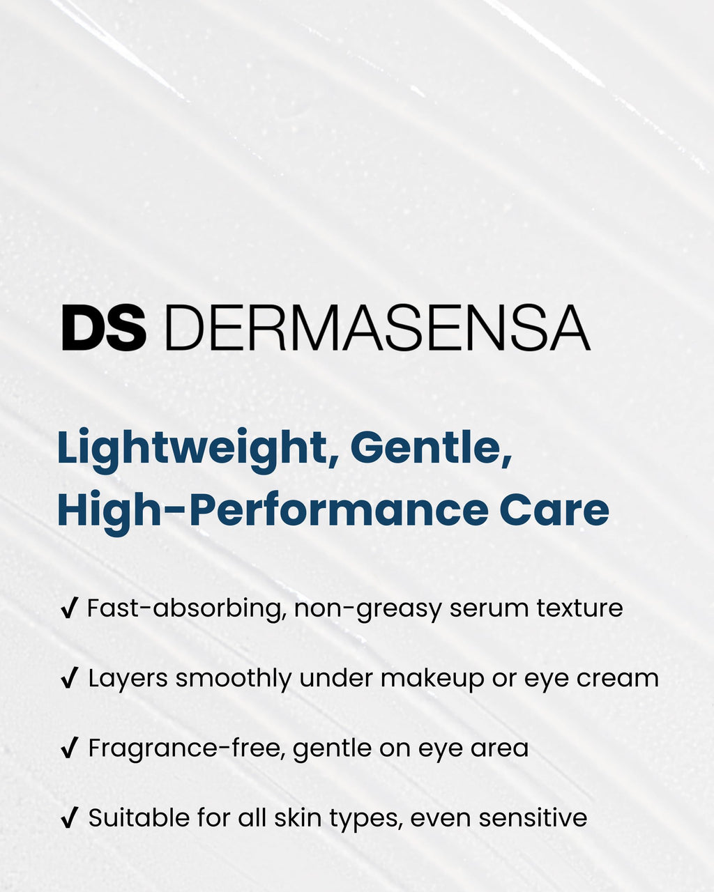 DS Dermasensa UP21 Eye Serum for Dark Circles & Puffiness | 42-Cap Jar