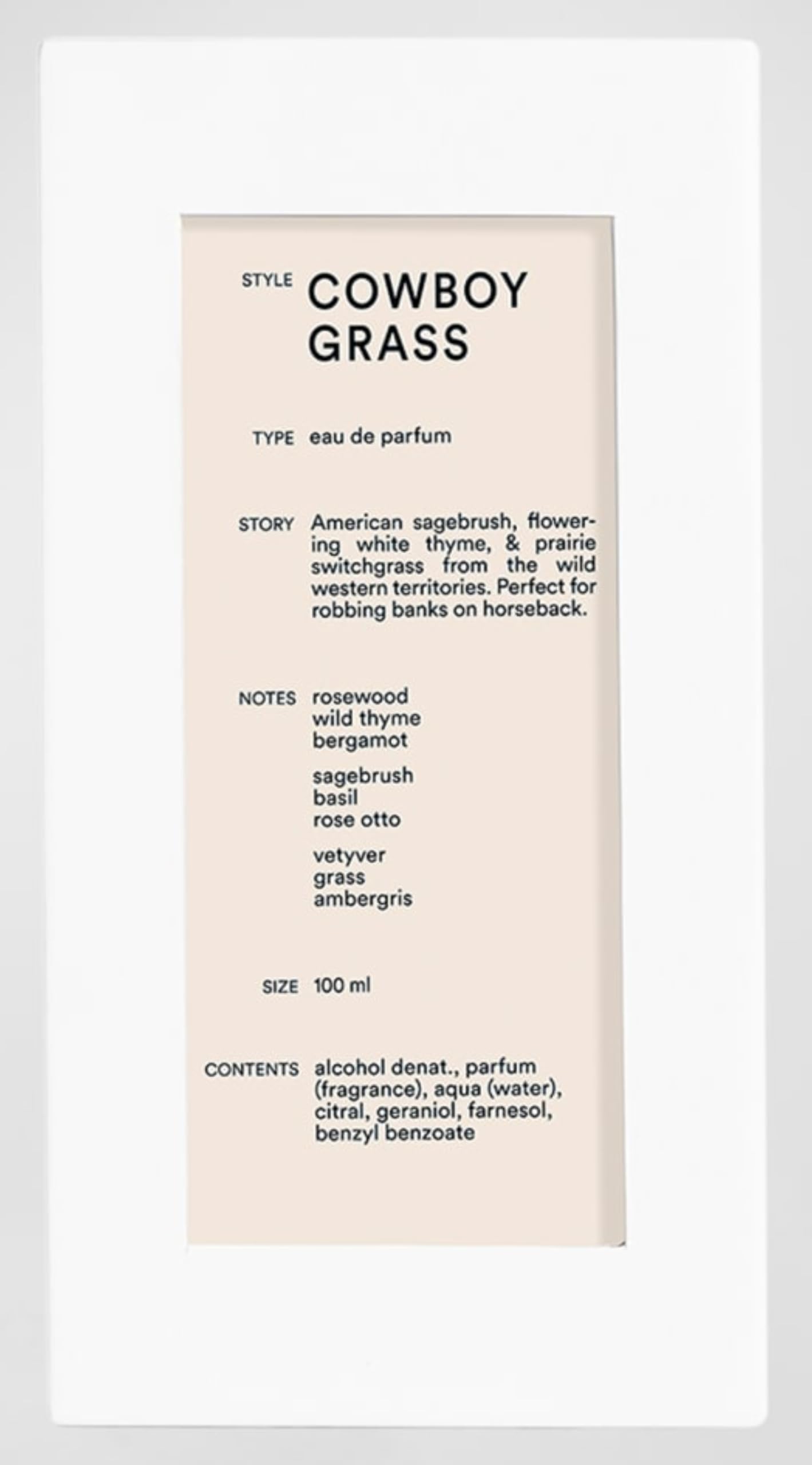 Cowboy Grass by DS & Durga for Men – 3.4 oz EDP Spray