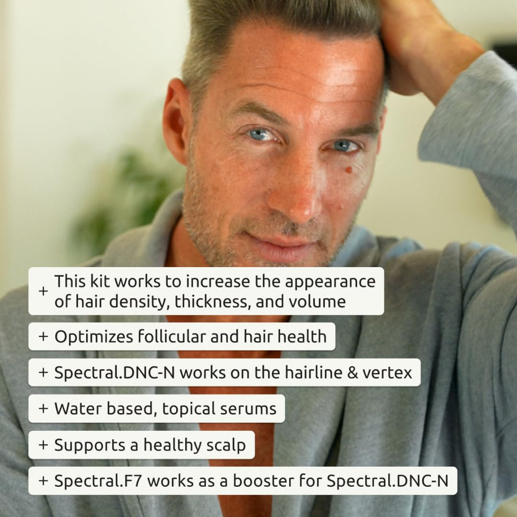 DS Laboratories Spectral Men’s Hair Density Serum & Spectral Booster — Leave-In Thickening Duo