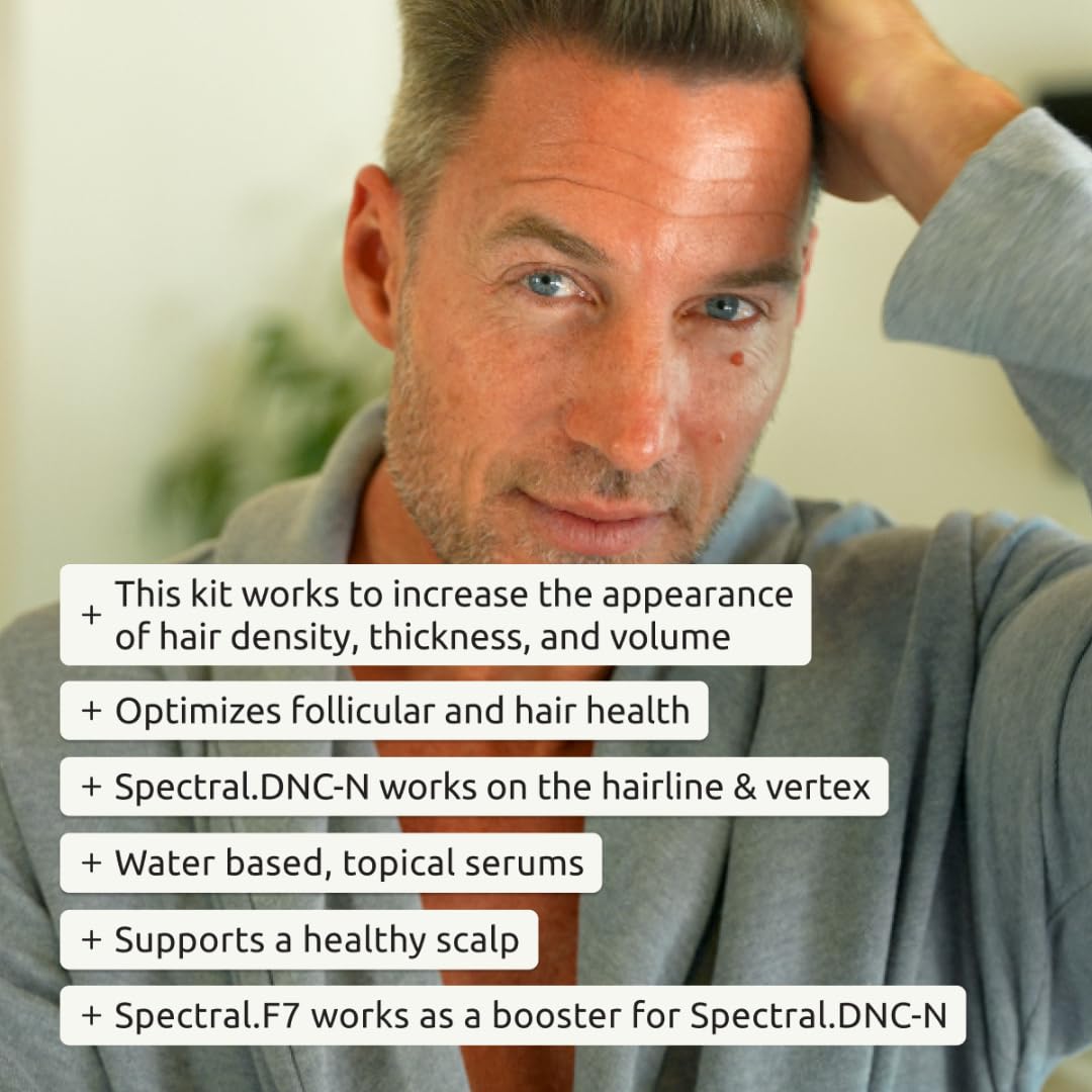 DS Laboratories Spectral Men’s Hair Density Serum & Spectral Booster — Leave-In Thickening Duo