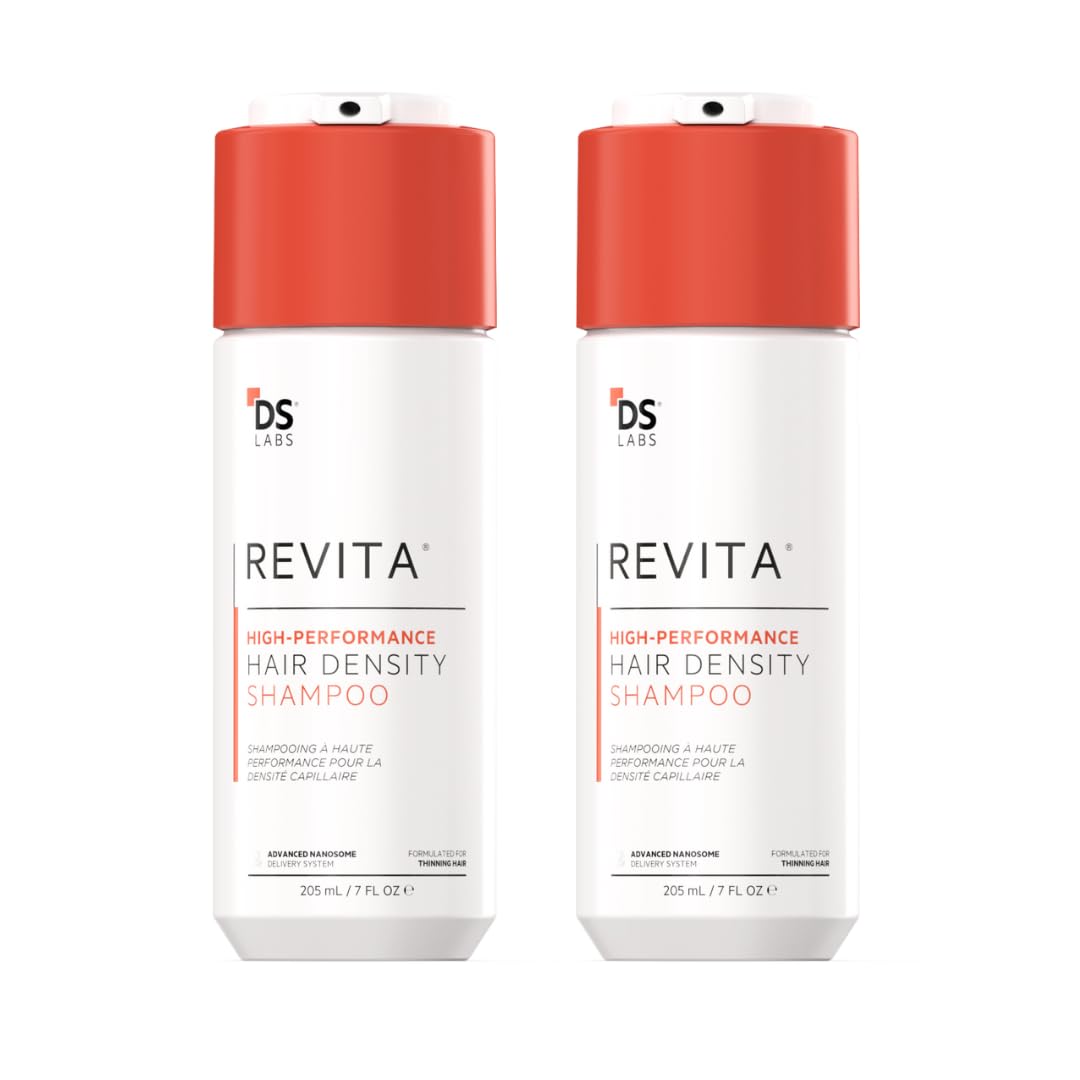 DS Laboratories Revita Shampoo 205 mL – Fuller Volume, Sulfate & Silicone Free, Color Safe, 2-Pack