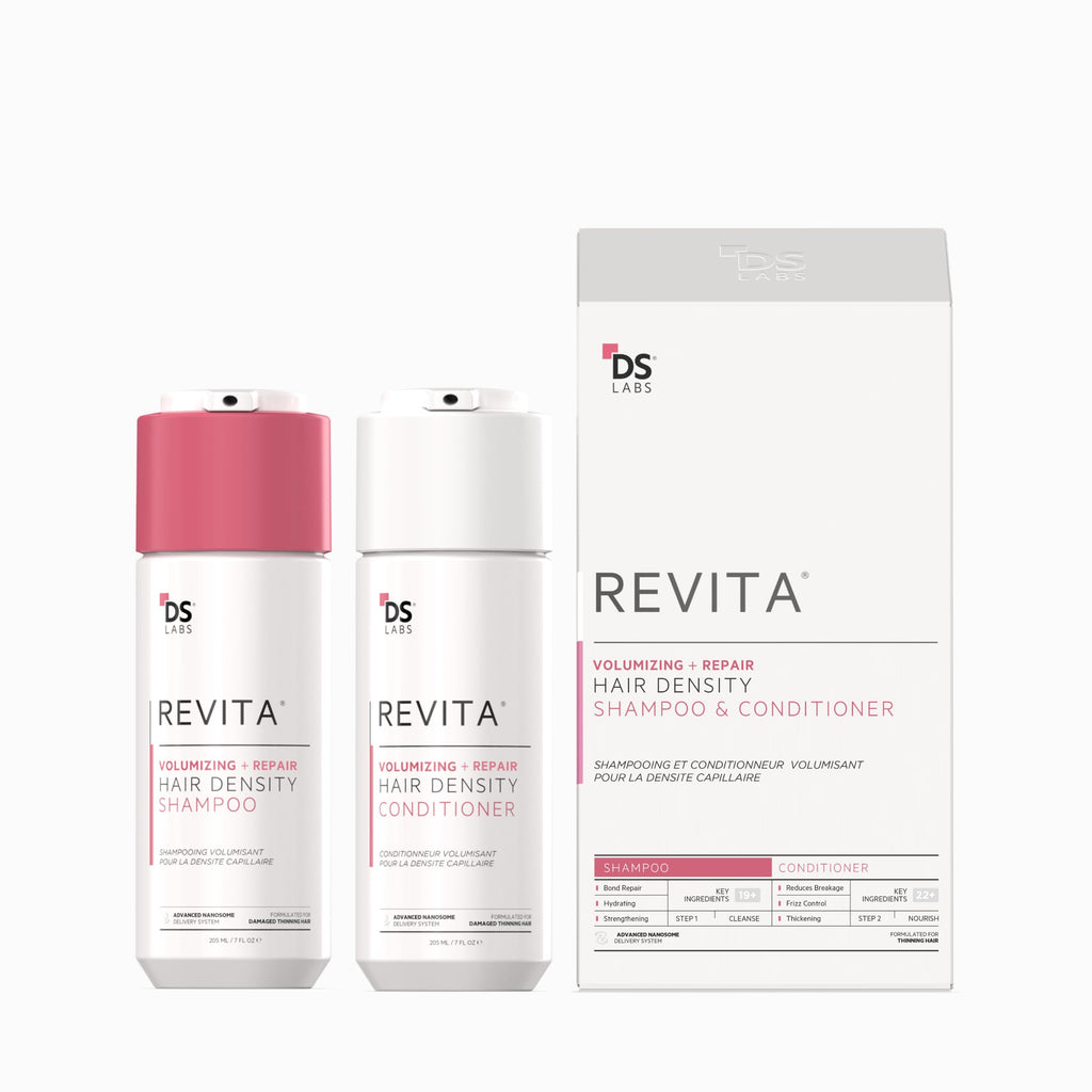 DS Labs Revita Volumizing Shampoo & Conditioner Set for Women – Weightless Root Lift, Color-Safe, Sulfate-Free (2 x 205 mL)