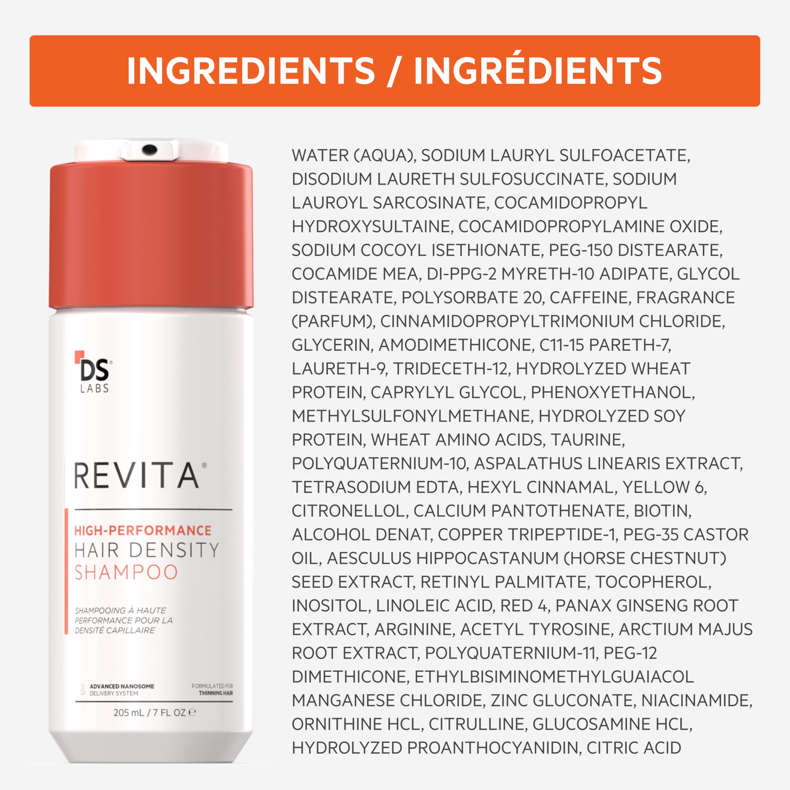 DS Laboratories Revita Shampoo Refill Pouch - 500 mL | Scalp Refresh, Fuller-Looking Volume, Color Safe