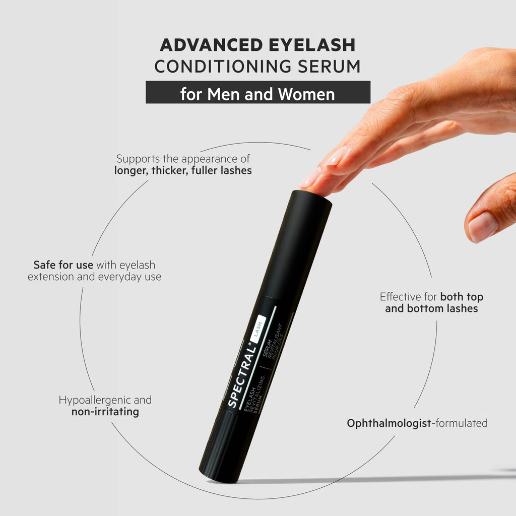 DS Laboratories Spectral.LASH Eyelash Conditioning Serum – Longer, Fuller Lashes, Safe with Extensions, Oil-Free