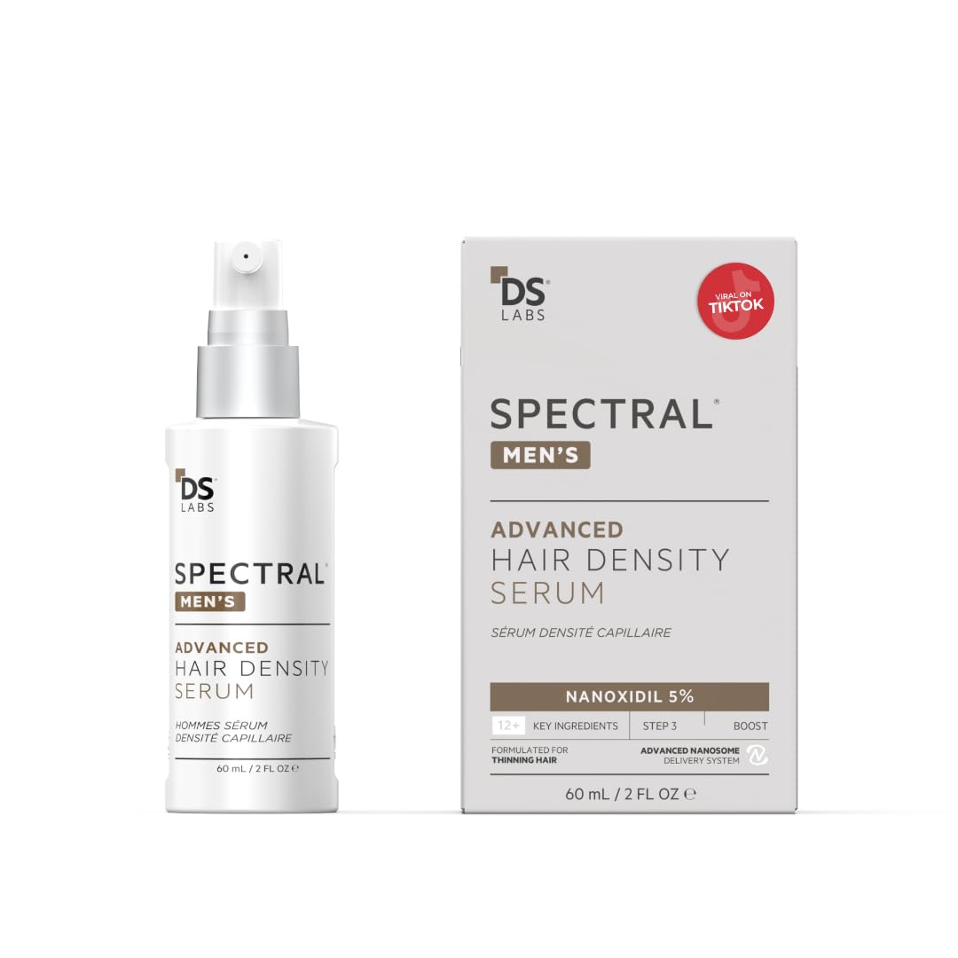 DS Laboratories Spectral Men’s Hair Density Serum 60mL – Lightweight Leave-In for Fuller, Thicker Hair