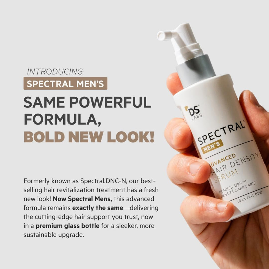 DS Laboratories Spectral Men’s Hair Density Serum 60mL – Lightweight Leave-In for Fuller, Thicker Hair