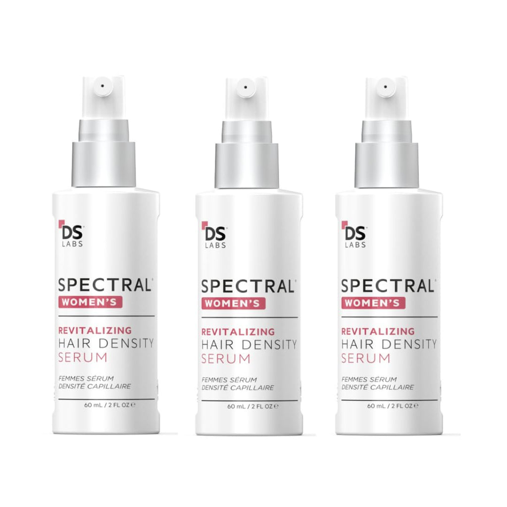 DS Labs Spectral Women's Hair Density Serum Pack of 3 – Lightweight Leave-In for Fuller Hair (60 mL)