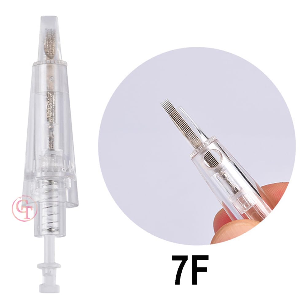 DuBeauty 50pcs Permanent Makeup Needle Cartridges – 1P 3P 5P 5F 7F (Disposable, 316 Stainless)