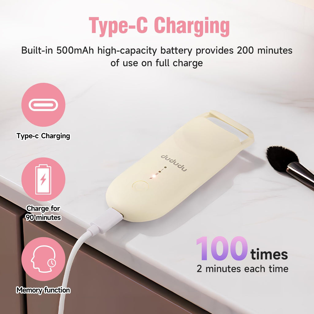 DUDUDU Heated Eyelash Curler – 2-Temp, 10S Heat, Portable Travel-Size