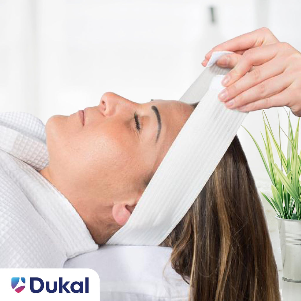 Dukal Disposable Stretchable Headband with Closure – 48 Count