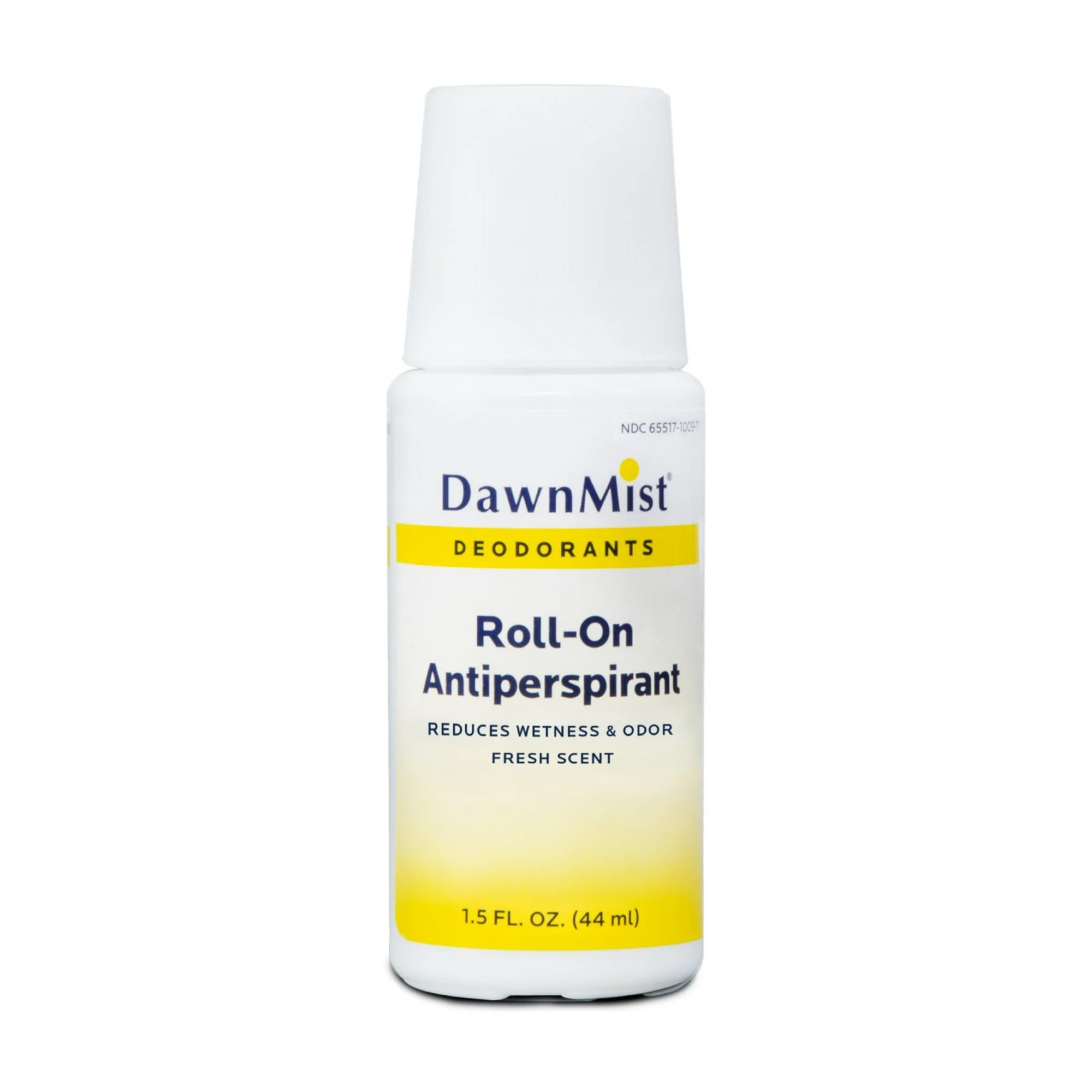 DawnMist Dukal RD15 Roll-On Antiperspirant & Deodorant – Fresh Scent, Travel Size, 1.5oz, 12 Pack