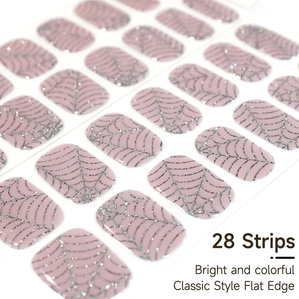 DUKASOU Semi Cured Gel Nail Strips, 28 Pcs — Salon-Quality DIY Nails at Home