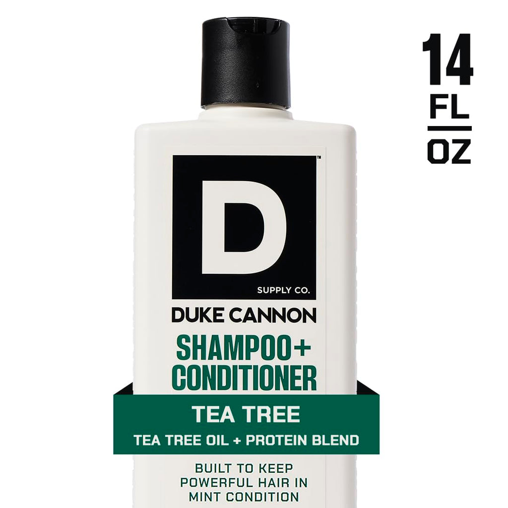 Duke Cannon Supply Co. 2-in-1 Hair Wash - Tea Tree & Midnight Swim - 14 oz 2-Pack