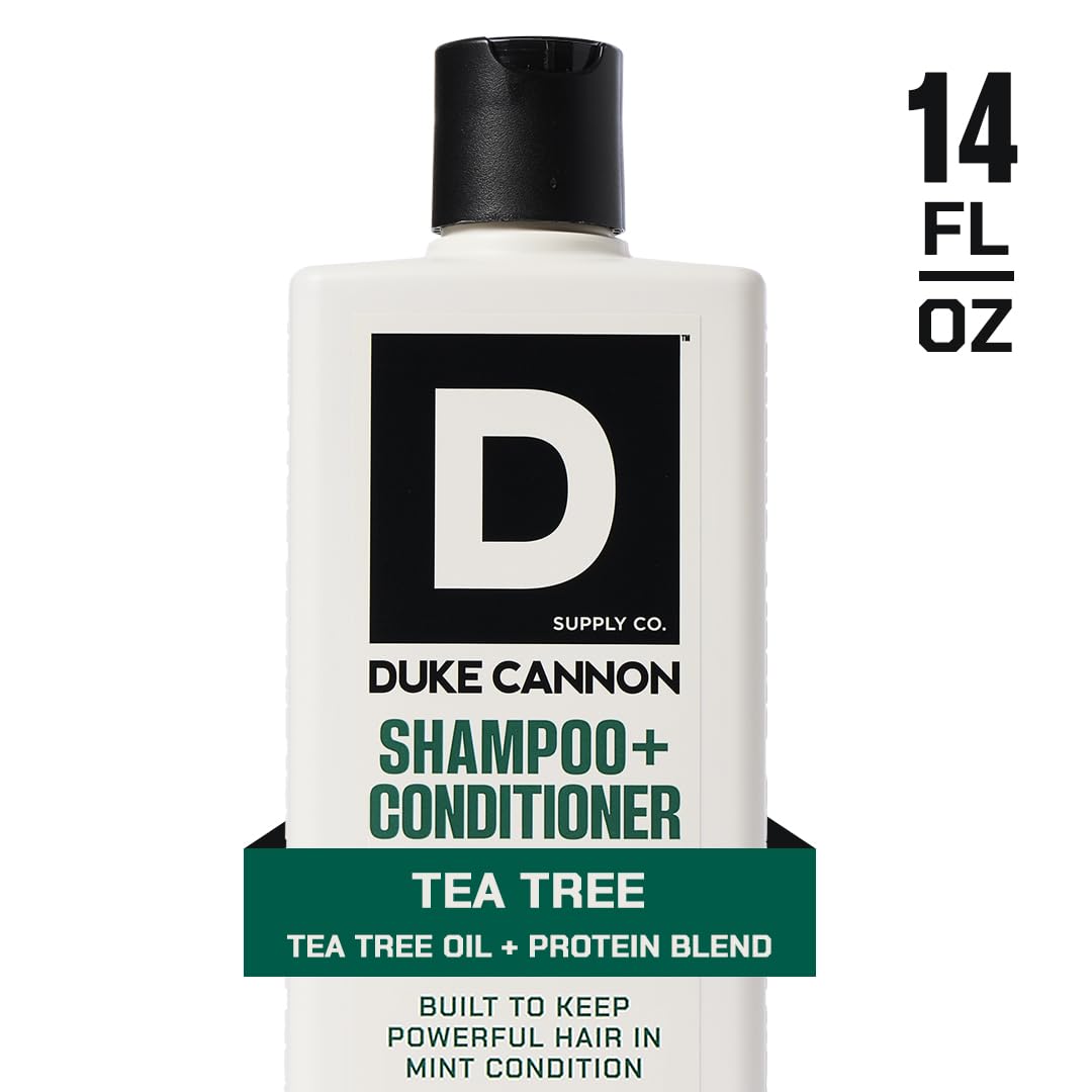 Duke Cannon Supply Co. 2-in-1 Hair Wash 3-Pack — Tea Tree, Sawtooth & Midnight Swim (14 oz each)