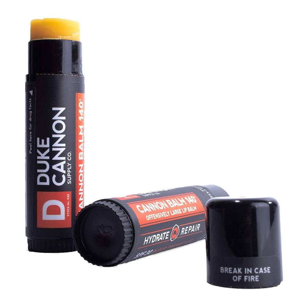 Duke Cannon Balm 140° Tactical Lip Protectant 15 Pack – Blood Orange Mint Lip Balm for Men, SPF 30, 0.56 oz Each