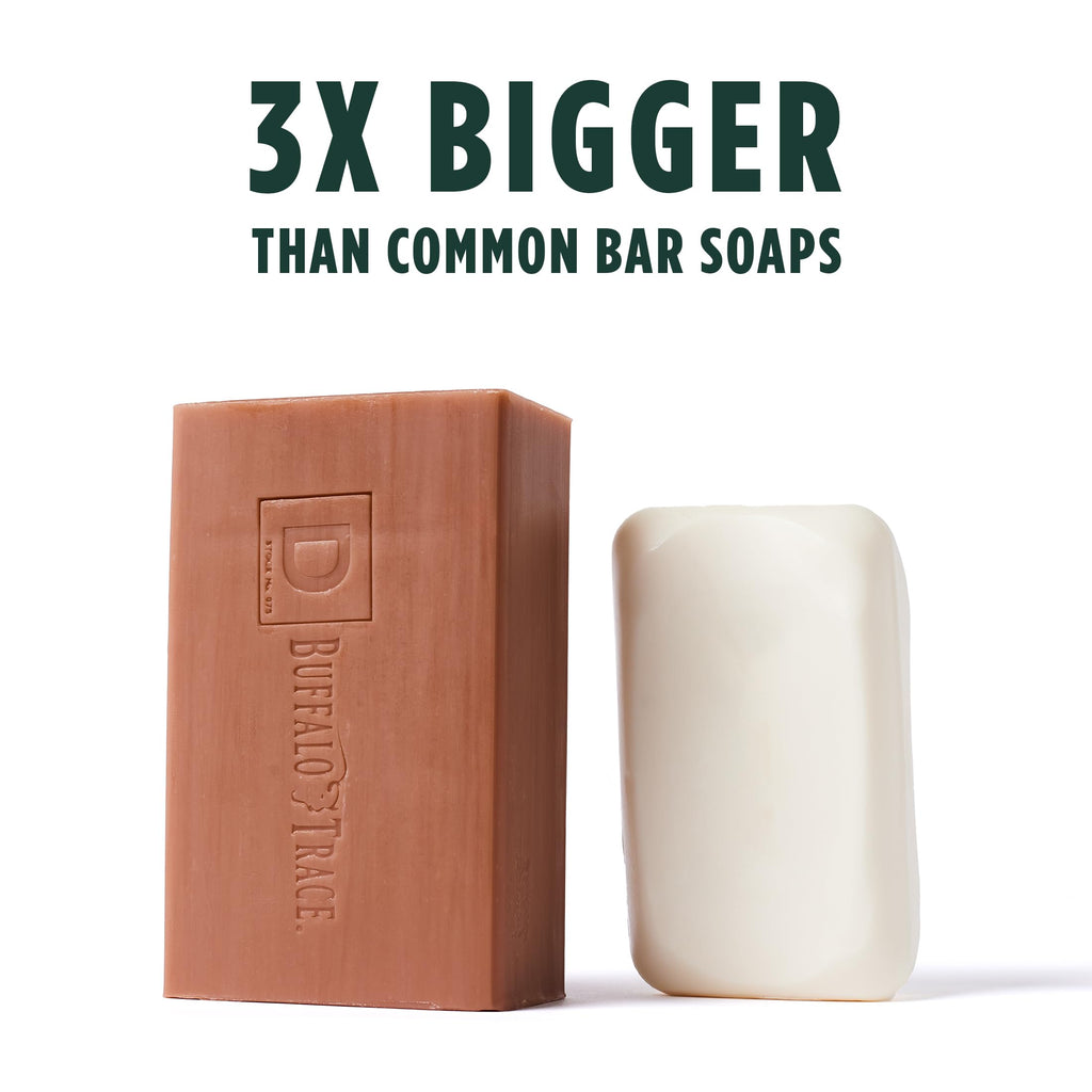Duke Cannon Big American Bourbon Soap Bar (10 oz) – Charred Oak Barrel Scent, 3-Pack