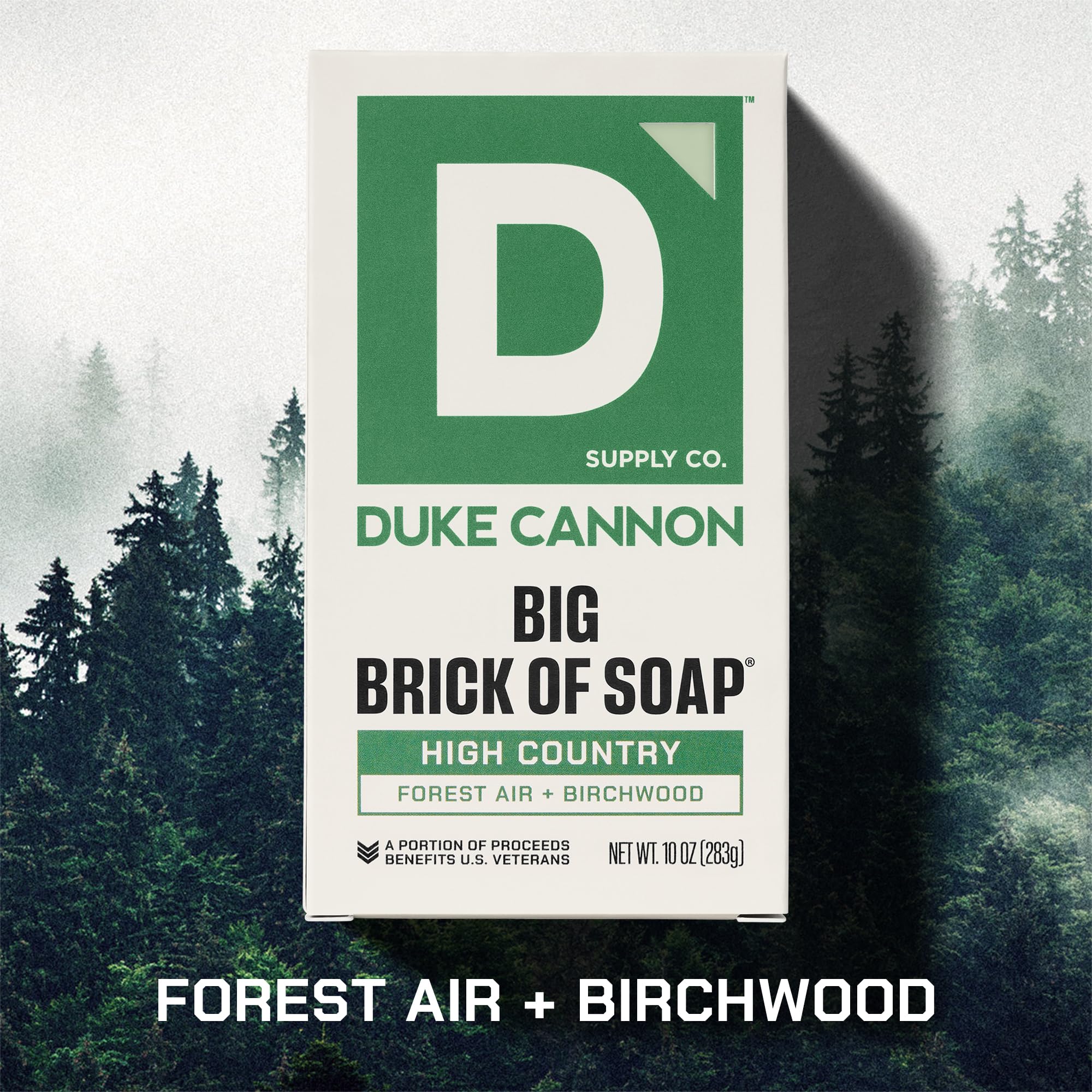 Duke Cannon Big Brick of Soap 6-Pack – High Country, Heavy-Duty 10 oz for Men