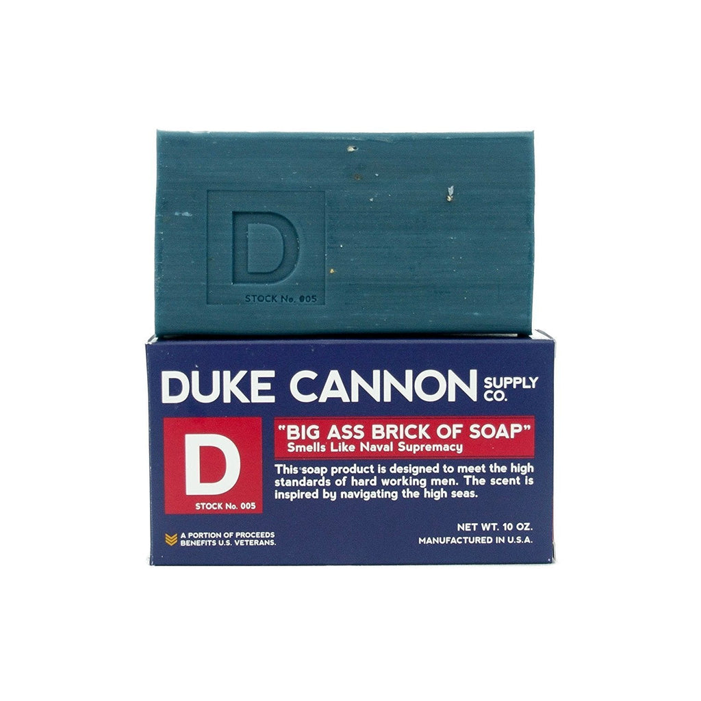 Duke Cannon Naval Diplomacy Soap – 10 oz Ocean Scent, 2-Pack (Big Brick)