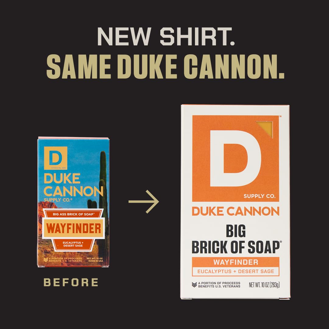 Duke Cannon Big Brick Soap for Men – 3-Pack, 10 oz Each | Triple Milled, Long-Lasting