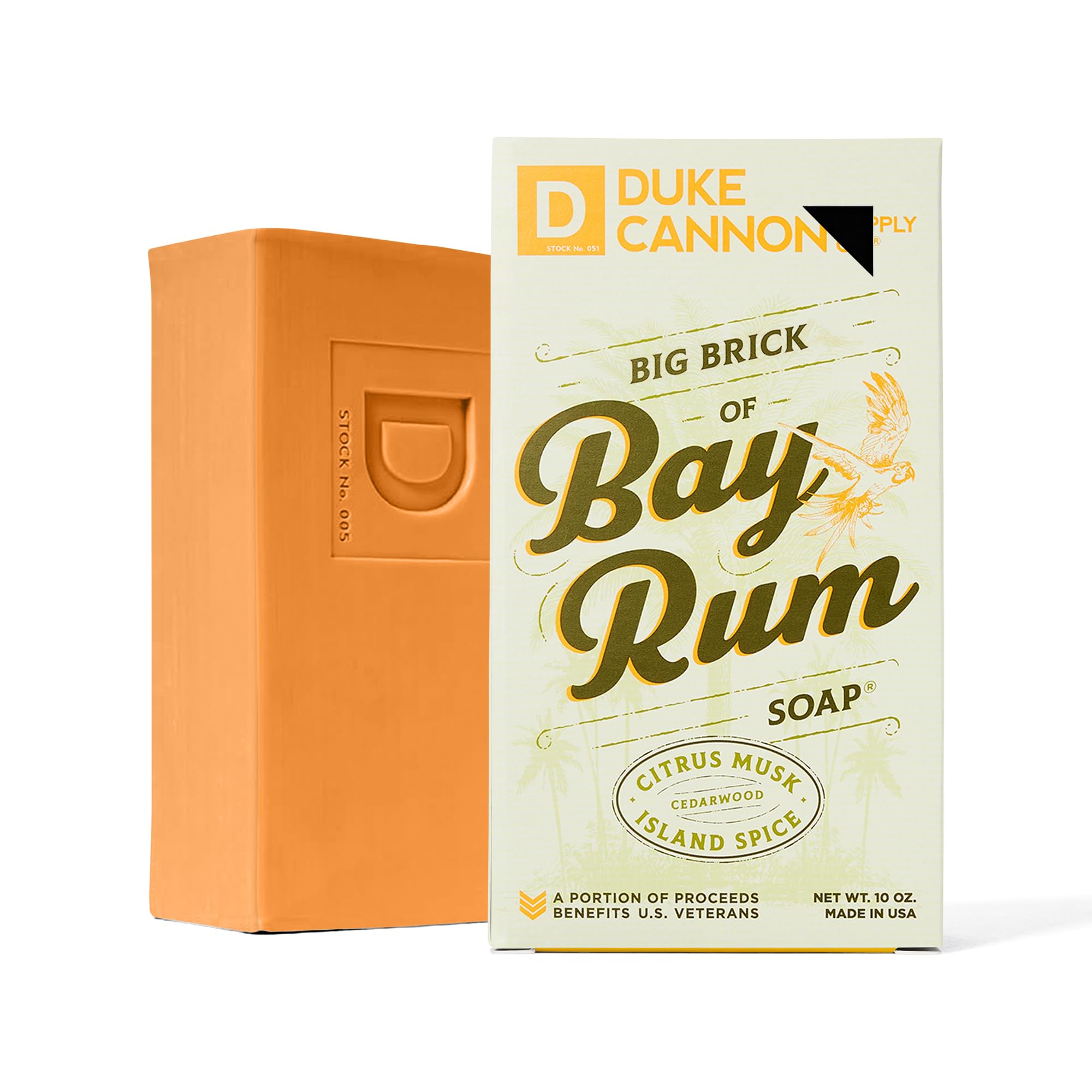 Duke Cannon Big Brick Soap for Men – Bay Rum, Citrus Musk & Cedarwood, 3-Pack 10 oz
