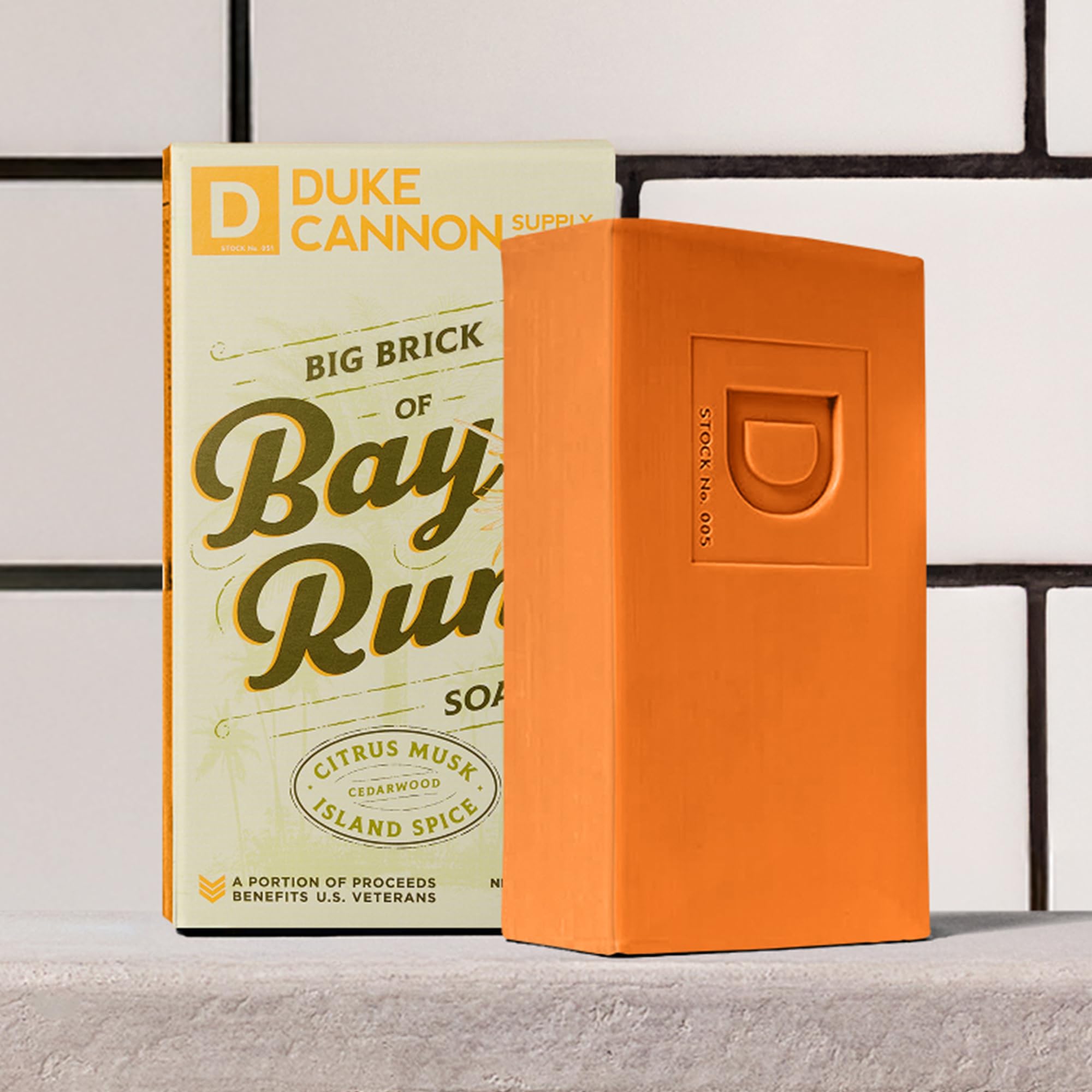 Duke Cannon Big Brick Soap for Men – Bay Rum, Citrus Musk & Cedarwood, 3-Pack 10 oz