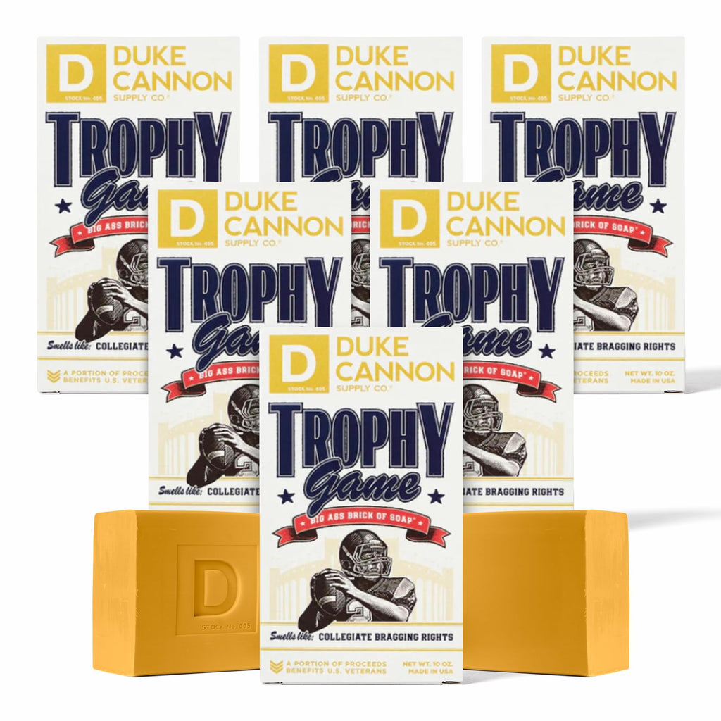 Duke Cannon Big Brick Soap – Trophy Game Scent, 6-Pack (10 oz Each)