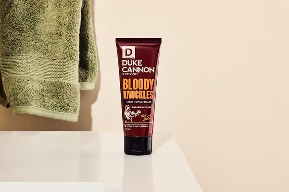 Duke Cannon Bloody Knuckles Hand Repair Balm – Travel Size 3 oz, Unscented, Non-Greasy (4 Pack)
