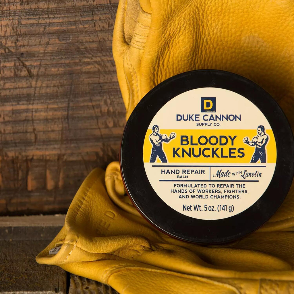 Duke Cannon Bloody Knuckles Hand Repair Balm 3-Pack – Unscented 5 oz Hand Cream for Workers, Fighters & Athletes