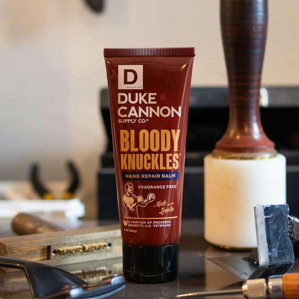Duke Cannon Bloody Knuckles Hand Repair Balm – Travel Size 3 oz, Unscented, Non-Greasy (4 Pack)