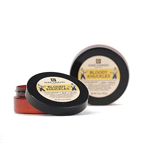 Duke Cannon Bloody Knuckles Hand Repair Balm 3-Pack – Unscented 5 oz Hand Cream for Workers, Fighters & Athletes