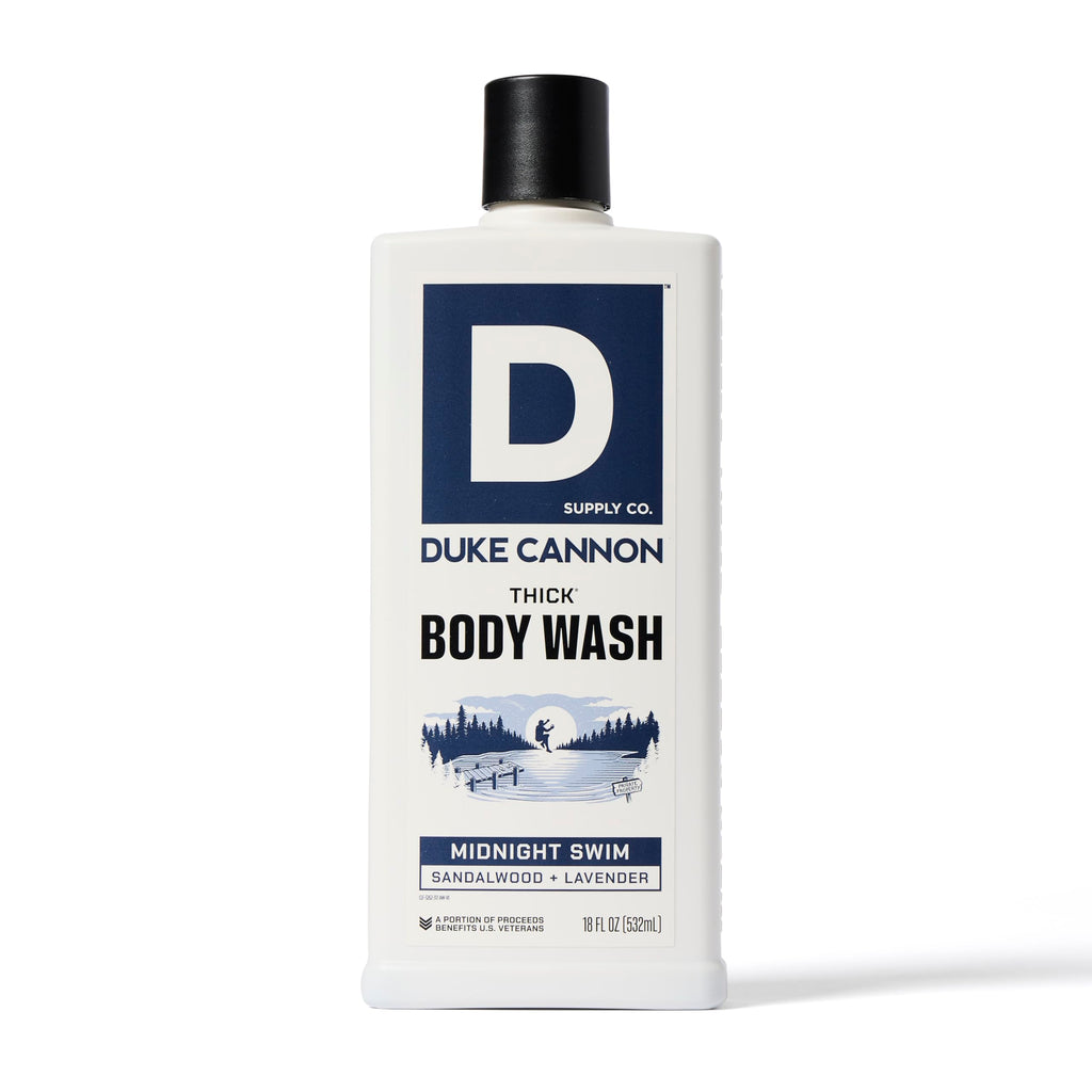 Duke Cannon Thick High Viscosity Body Wash – 3X Thicker, 18oz (Sawtooth, Midnight Swim & Bourbon)