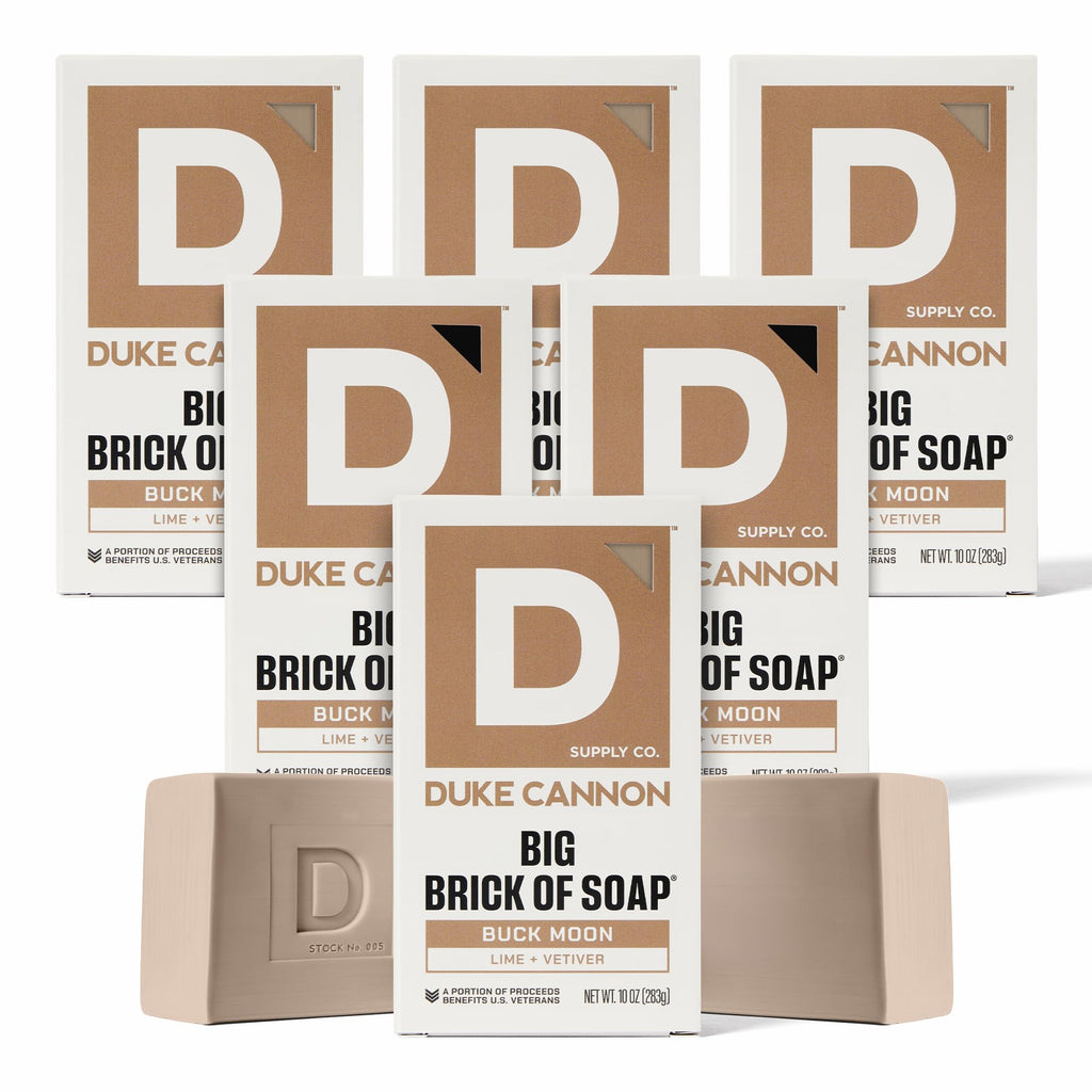 Duke Cannon Buck Moon Bar Soap Puck Bundle — 6 Pack, 5 oz Each