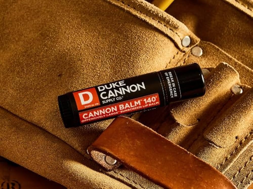 Duke Cannon Cannon Lip Balm 140° & Tactical Lip Protectant Bundle – SPF 30 & SPF 15 (Blood Orange Mint & Fresh Mint), 4-Pack