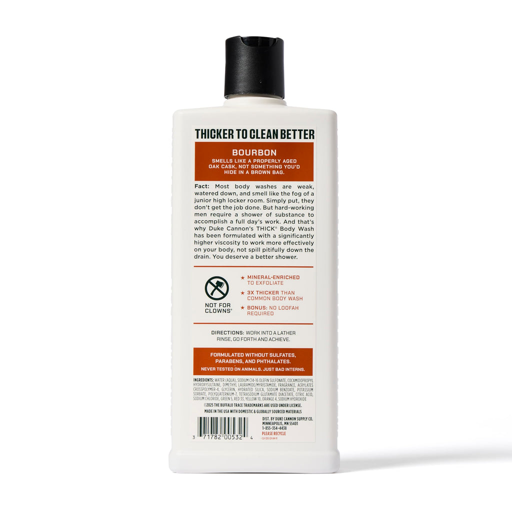 Duke Cannon Thick High Viscosity Body Wash – 3X Thicker, 18oz (Sawtooth, Midnight Swim & Bourbon)