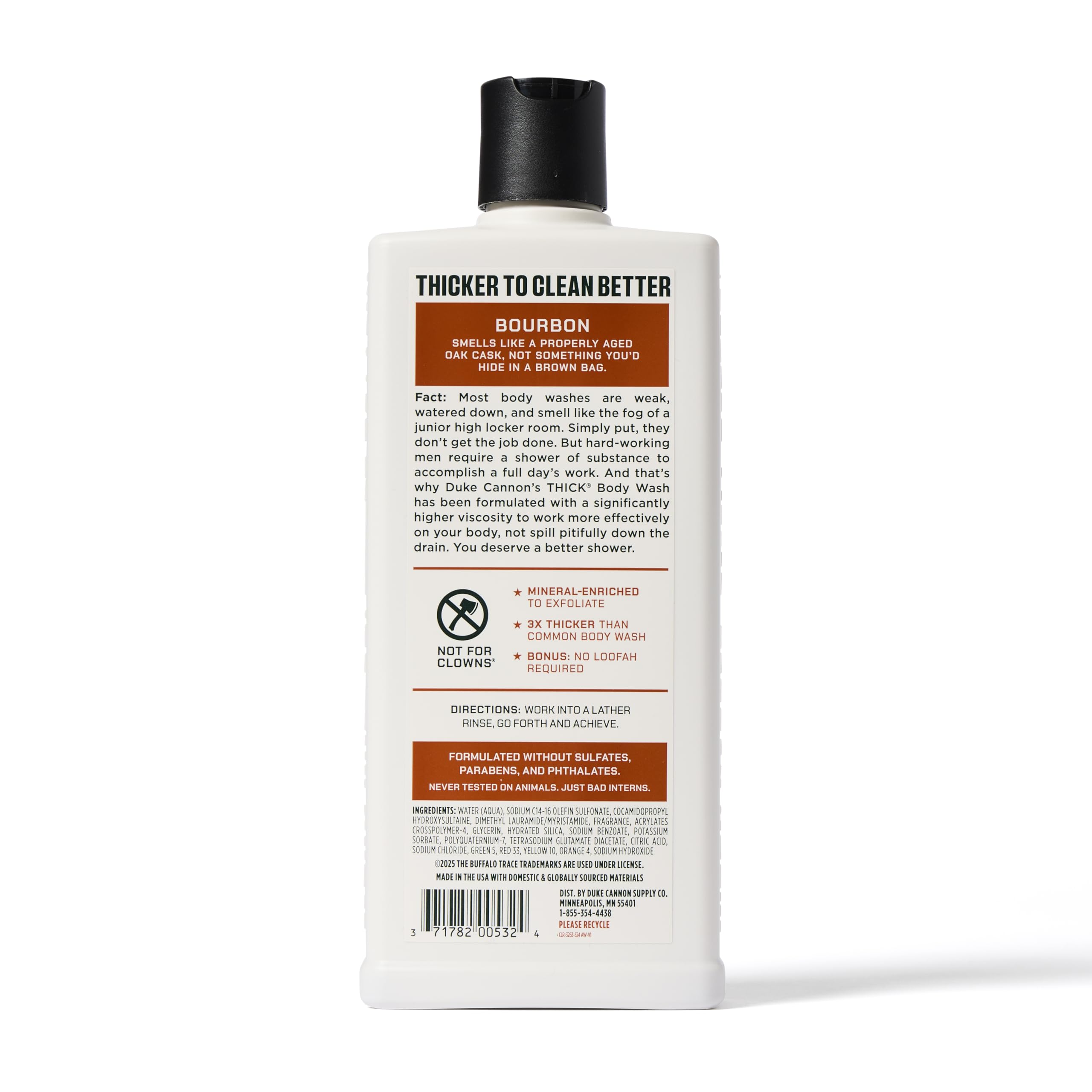 Duke Cannon Thick High Viscosity Body Wash – 3X Thicker, 18oz (Sawtooth, Midnight Swim & Bourbon)