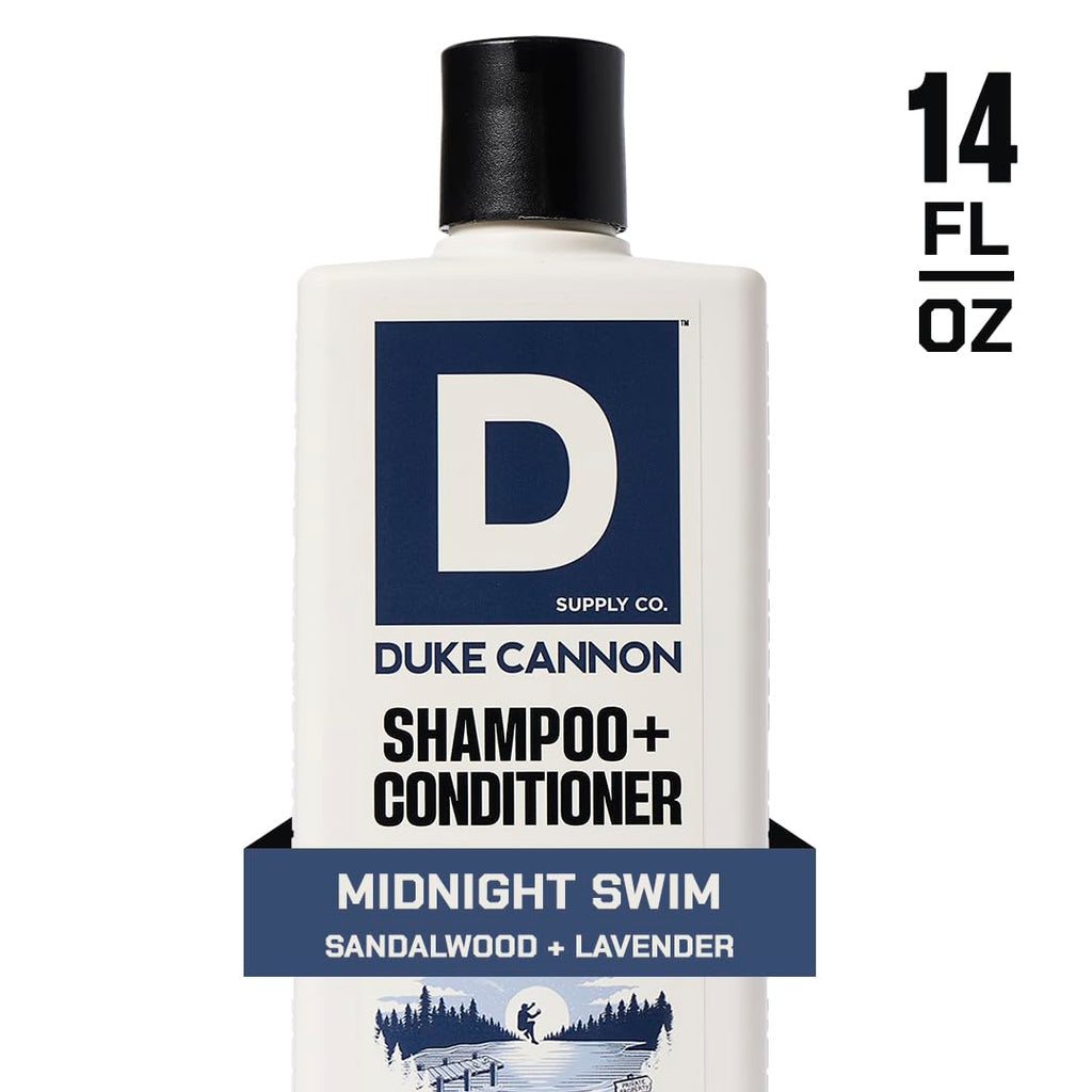 Duke Cannon Supply Co. 2-in-1 Hair Wash 3-Pack — Tea Tree, Sawtooth & Midnight Swim (14 oz each)