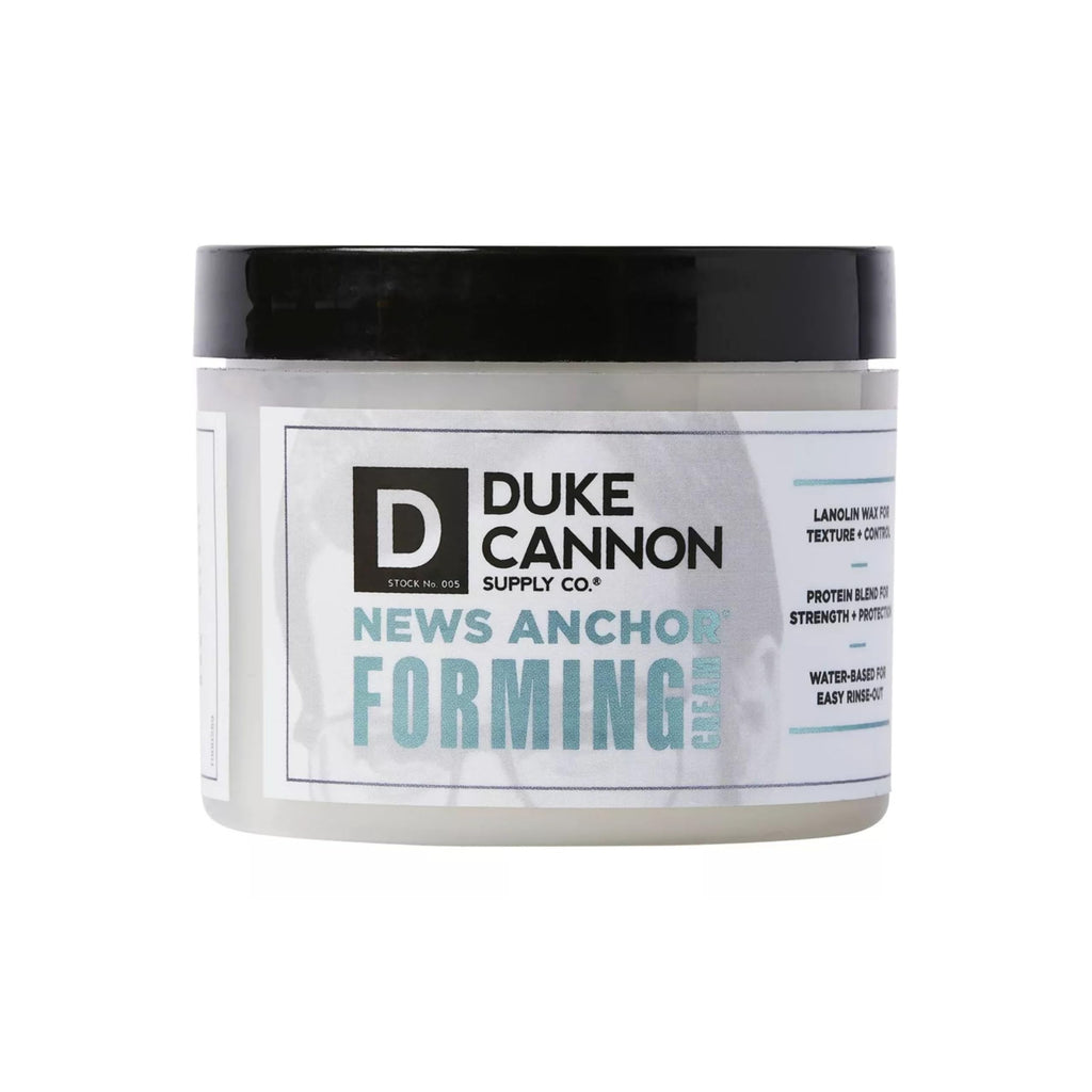 Duke Cannon News Anchor Forming Cream – Medium to Strong Hold, Matte Finish, 4 oz