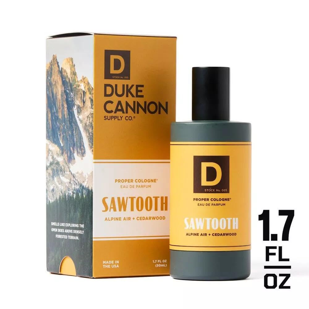 Duke Cannon Proper Cologne Sawtooth | Alpine Air & Cedarwood | 1.7 fl oz