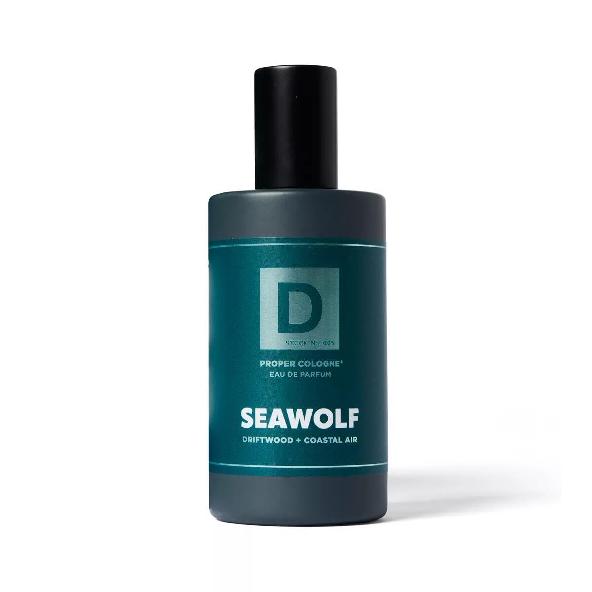 Duke Cannon Proper Cologne Seawolf | Driftwood & Coastal Air – Subtle, Long-Lasting Men’s Eau de Parfum 1.7 fl oz