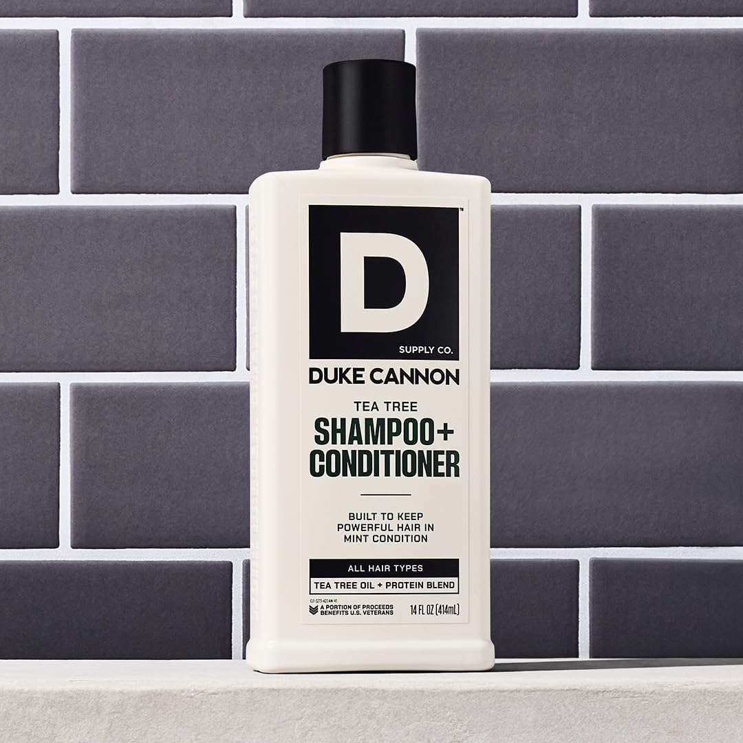Duke Cannon Supply Co. 2-in-1 Hair Wash - Tea Tree & Midnight Swim - 14 oz 2-Pack