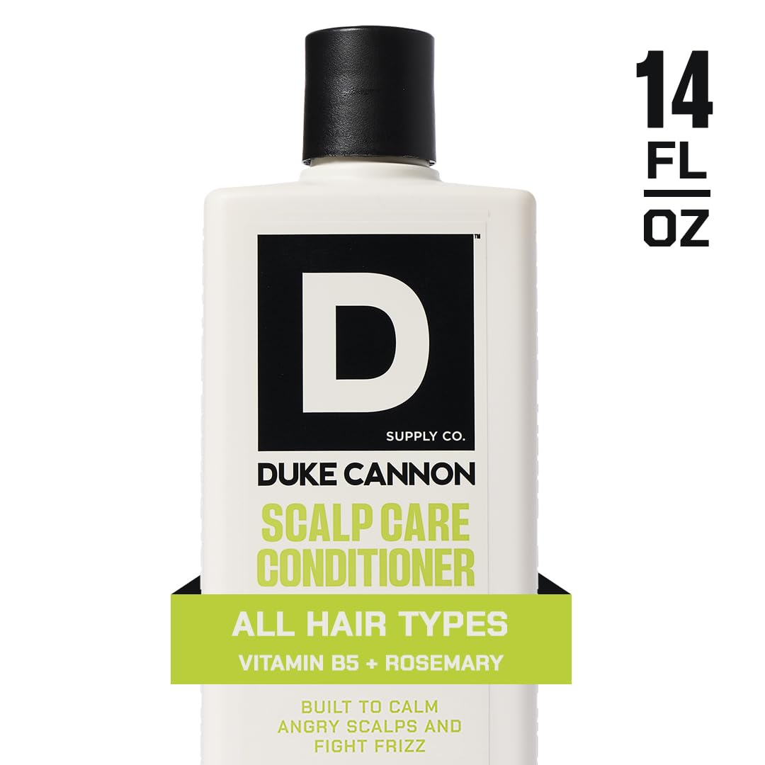 Duke Cannon Superior Grade Scalp Care Conditioner for Men, 14 oz – Vitamin B5 Hydration, Rosemary & Arnica