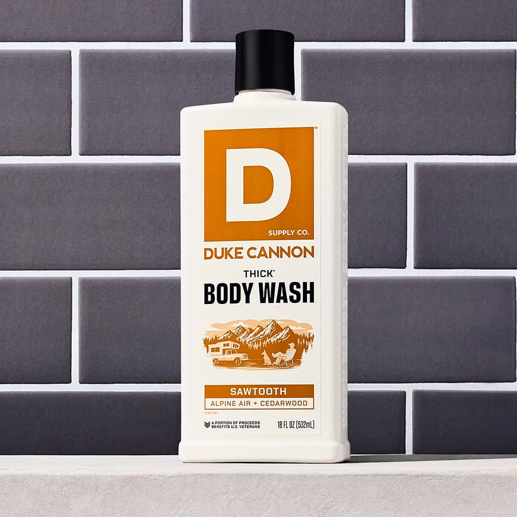 Duke Cannon 2-in-1 Tea Tree Hair Wash & Sawtooth Body Wash Bundle – Masculine Scent