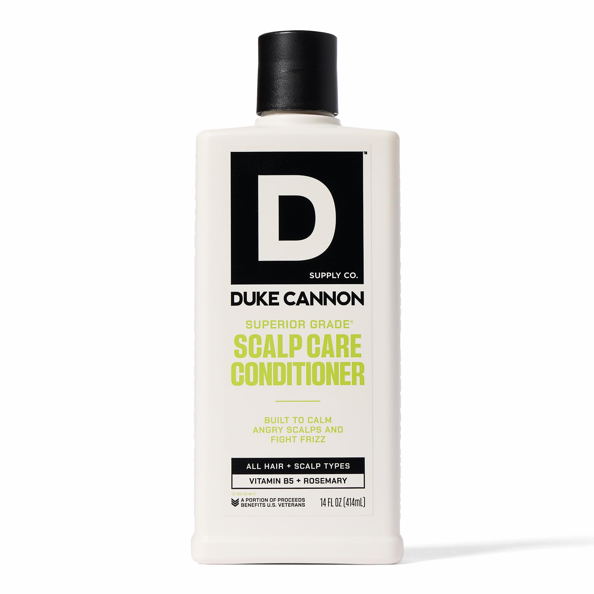 Duke Cannon Superior Grade Scalp Care Conditioner for Men, 14 oz – Vitamin B5 Hydration, Rosemary & Arnica