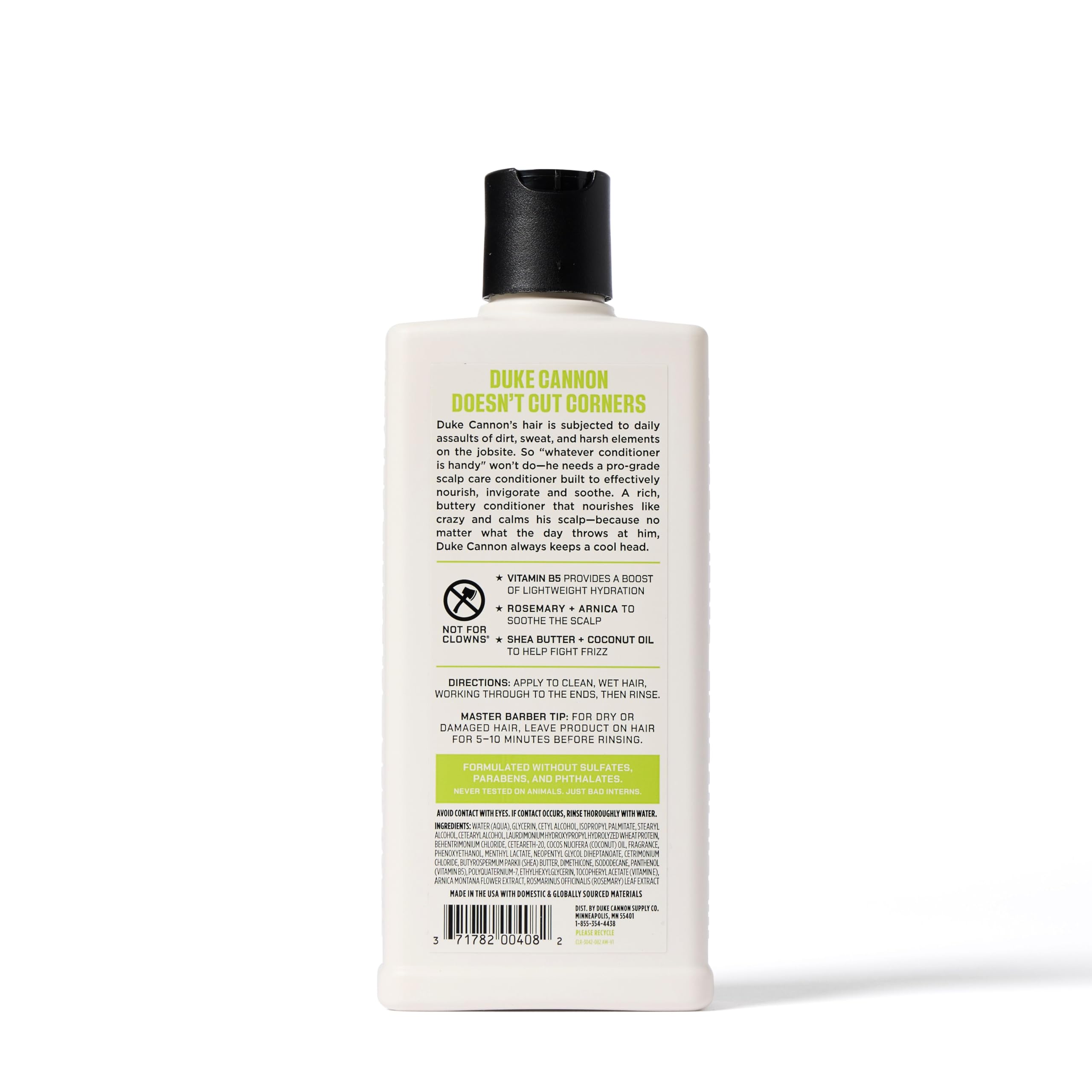 Duke Cannon Superior Grade Scalp Care Conditioner for Men, 14 oz – Vitamin B5 Hydration, Rosemary & Arnica