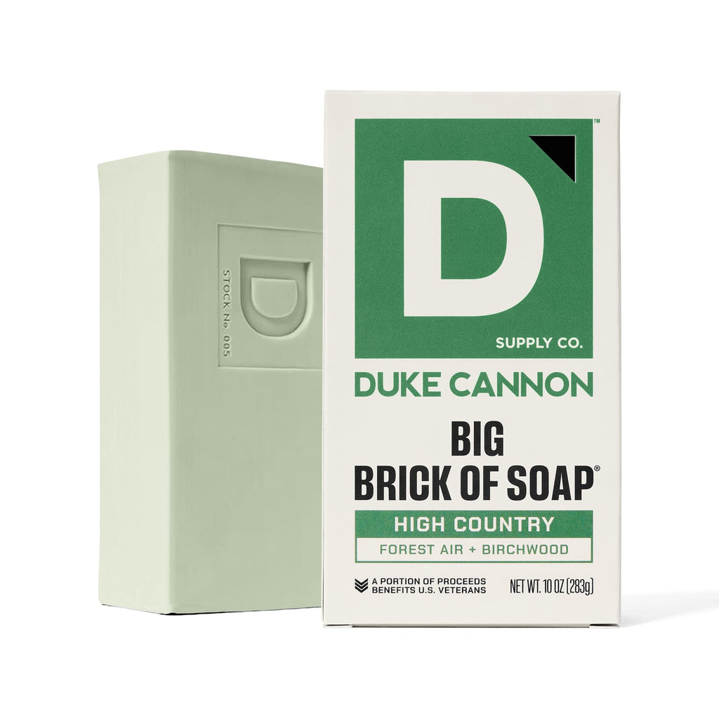 Duke Cannon Big Brick of Soap 6-Pack – High Country, Heavy-Duty 10 oz for Men
